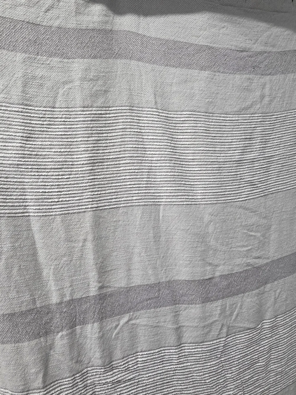 UGG Striped 100% Cotton Shower Curtain